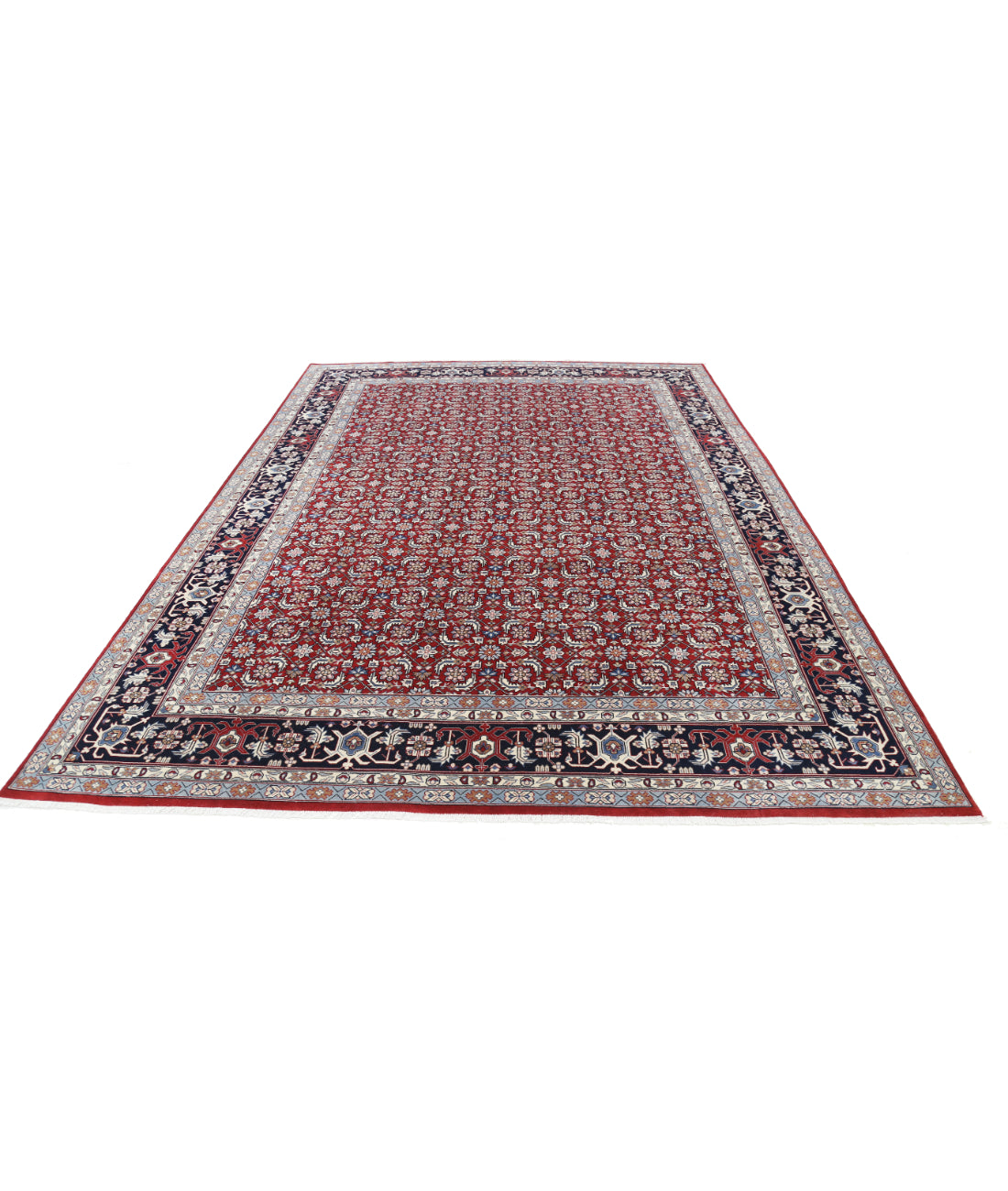 Heritage 8' 3" X 11' 6" Hand-Knotted Wool Rug 8' 3" X 11' 6" (251 X 351) / Red / Blue
