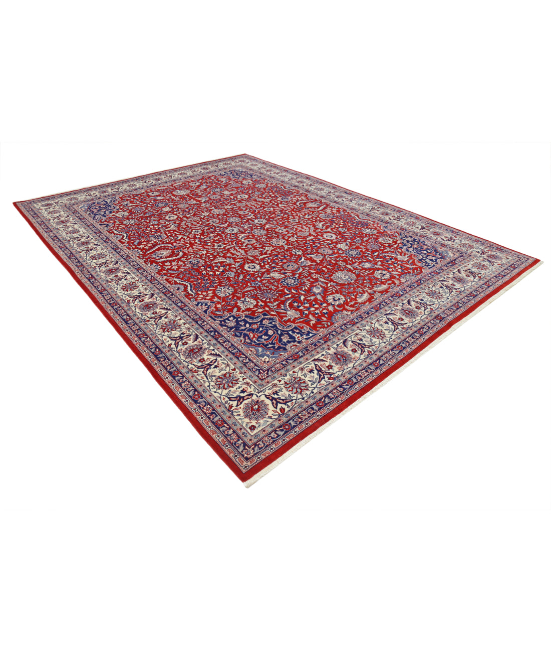 Heritage 9' 0" X 11' 8" Hand-Knotted Wool Rug 9' 0" X 11' 8" (274 X 356) / Red / Ivory