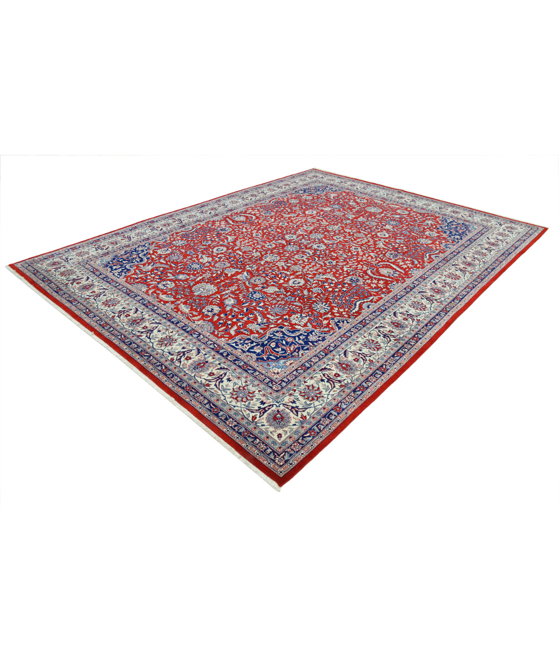 Heritage 9' 0" X 11' 8" Hand-Knotted Wool Rug 9' 0" X 11' 8" (274 X 356) / Red / Ivory