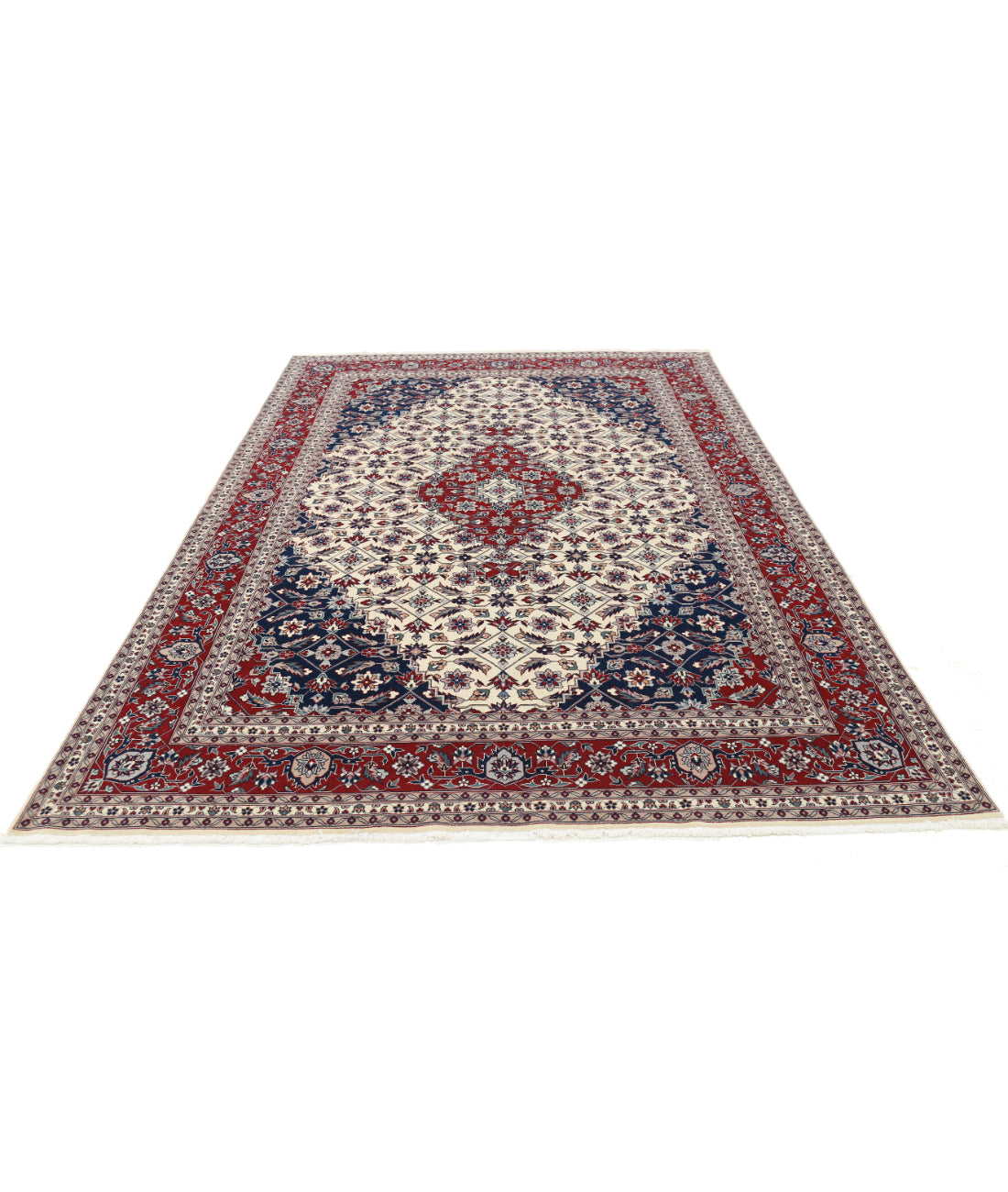 Heritage 7' 0" X 10' 0" Hand-Knotted Wool Rug 7' 0" X 10' 0" (213 X 305) / Ivory / Red