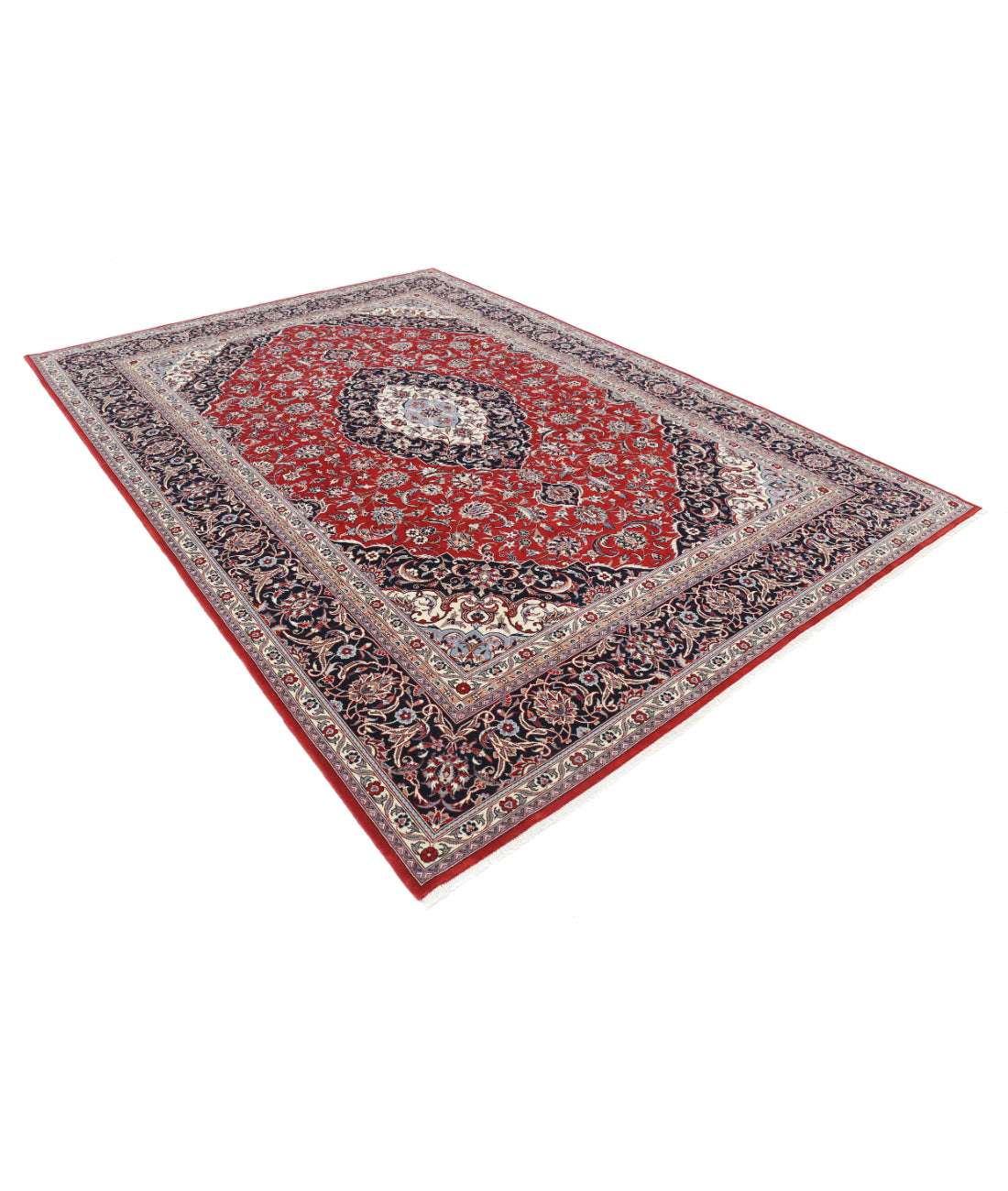 Heritage 7' 10" X 11' 3" Hand-Knotted Wool Rug 7' 10" X 11' 3" (239 X 343) / Red / Blue