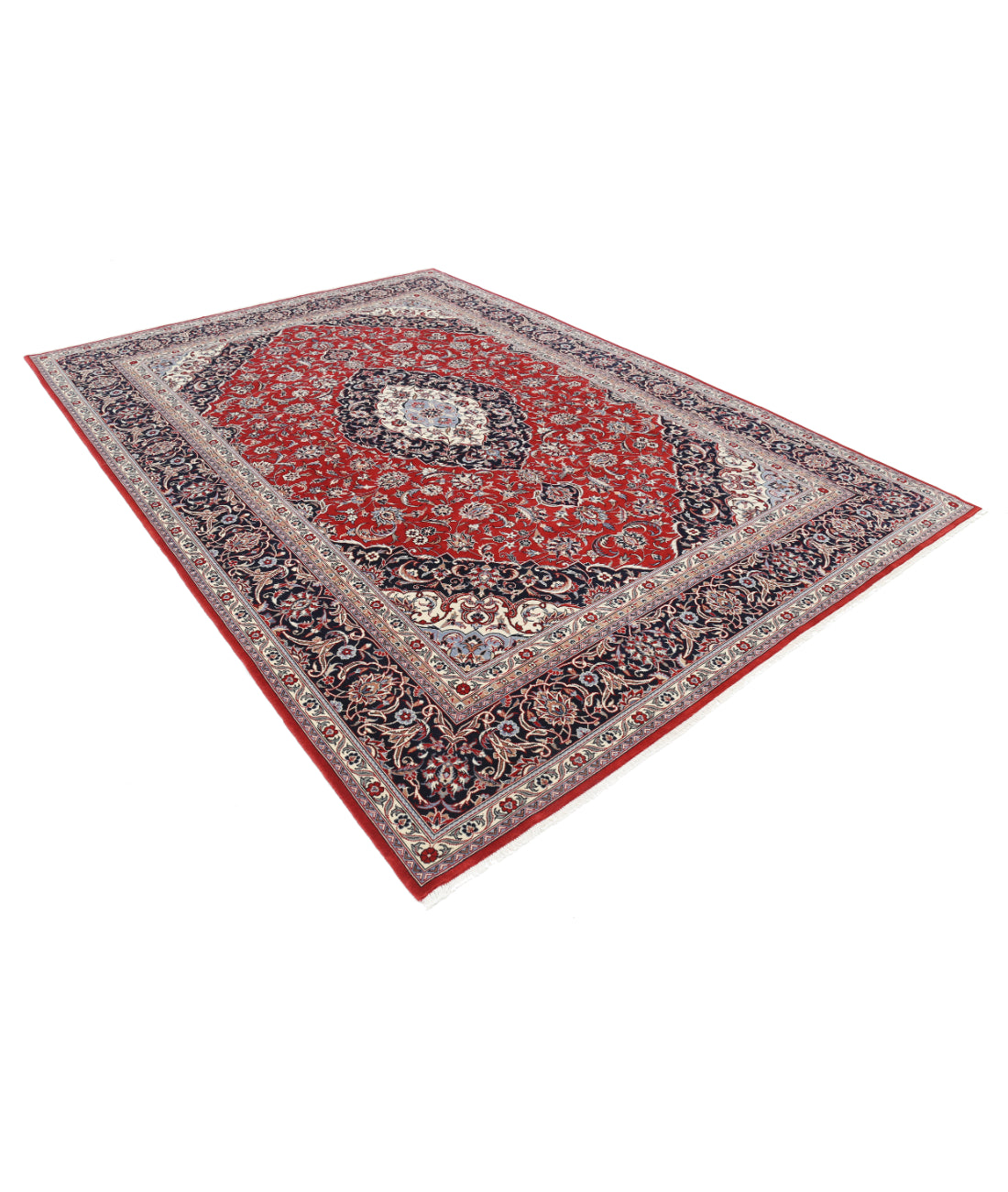 Heritage 7' 10" X 11' 3" Hand-Knotted Wool Rug 7' 10" X 11' 3" (239 X 343) / Red / Blue