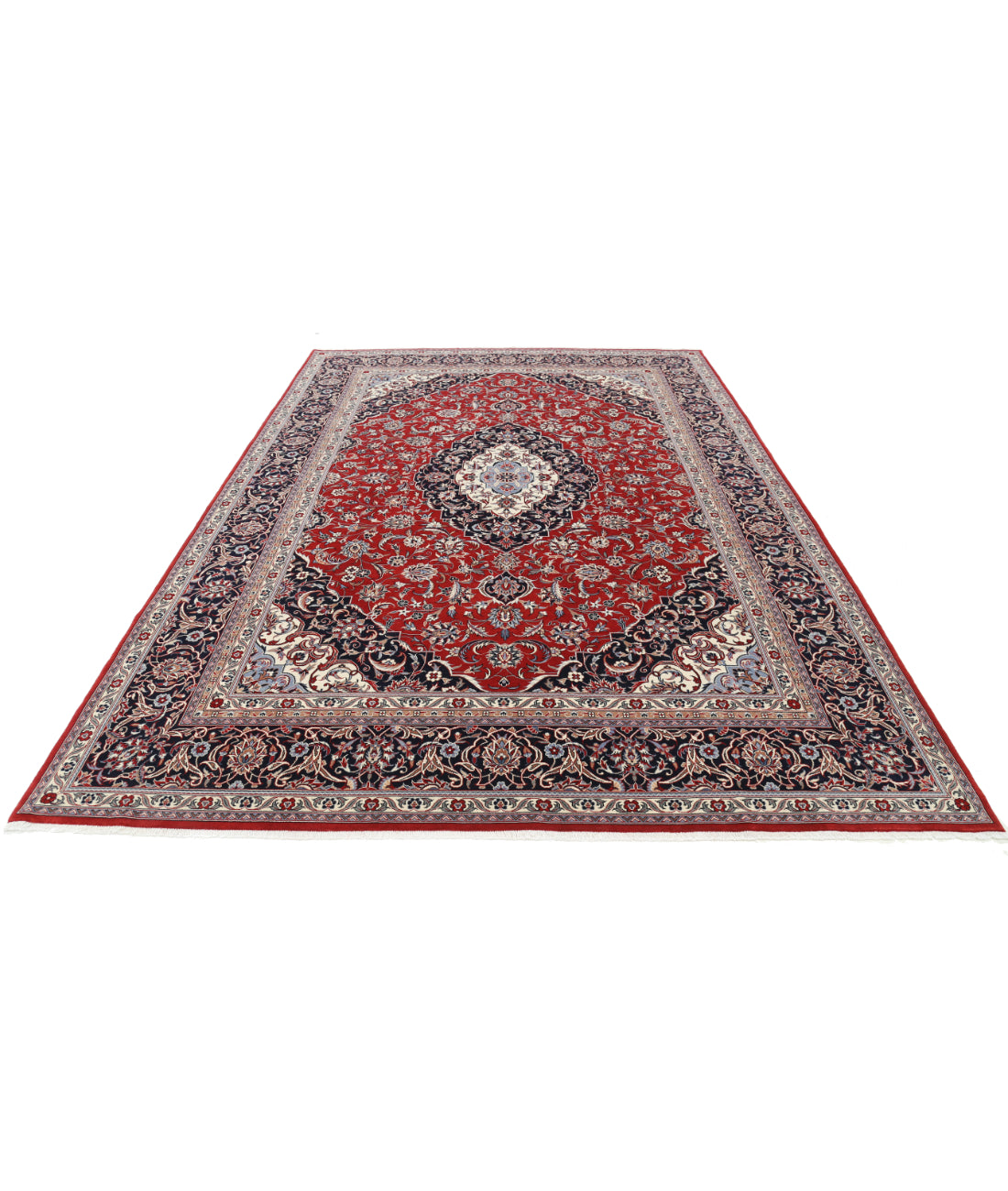 Heritage 7' 10" X 11' 3" Hand-Knotted Wool Rug 7' 10" X 11' 3" (239 X 343) / Red / Blue