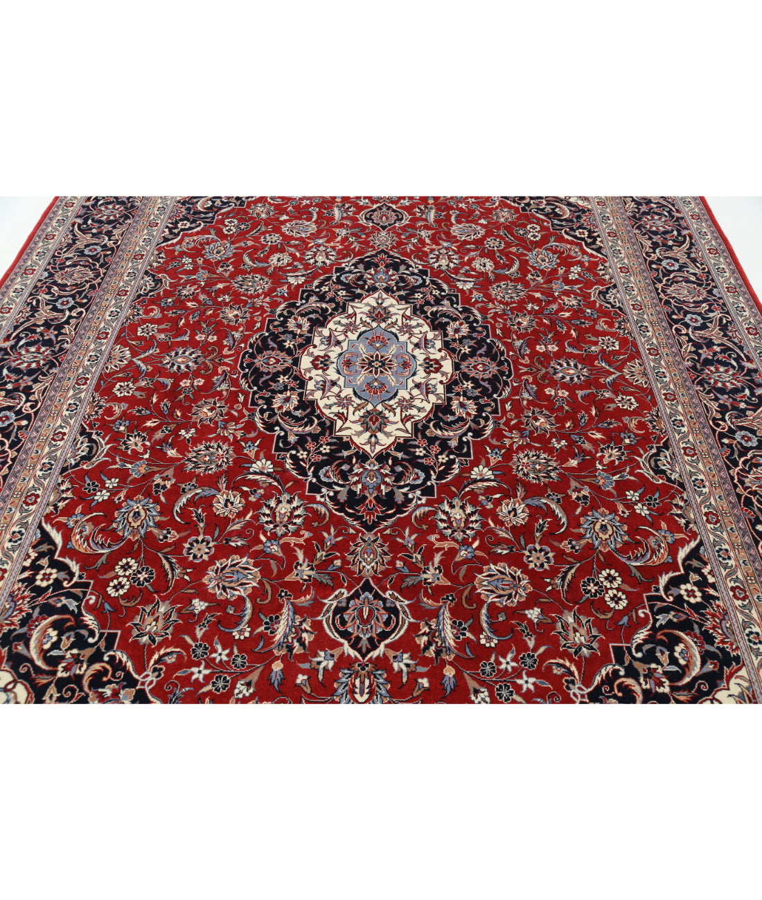 Heritage 7' 10" X 11' 3" Hand-Knotted Wool Rug 7' 10" X 11' 3" (239 X 343) / Red / Blue