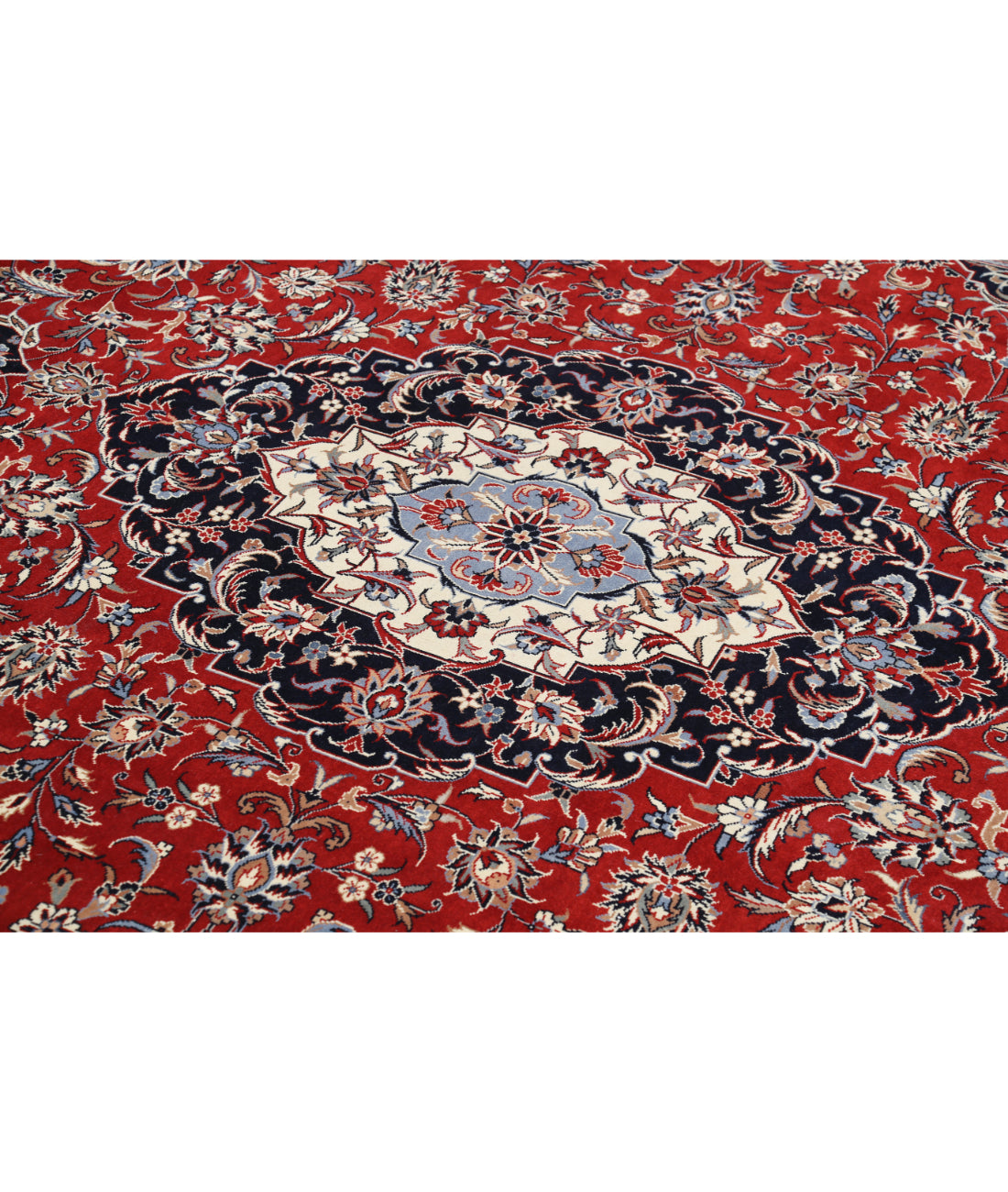 Heritage 7' 10" X 11' 3" Hand-Knotted Wool Rug 7' 10" X 11' 3" (239 X 343) / Red / Blue
