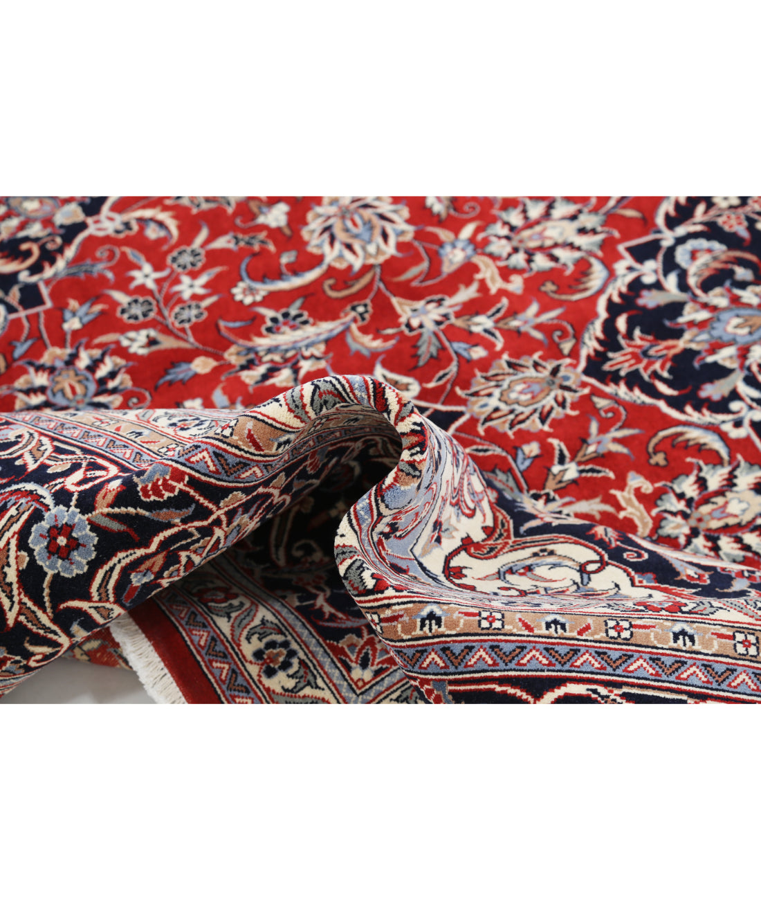 Heritage 7' 10" X 11' 3" Hand-Knotted Wool Rug 7' 10" X 11' 3" (239 X 343) / Red / Blue