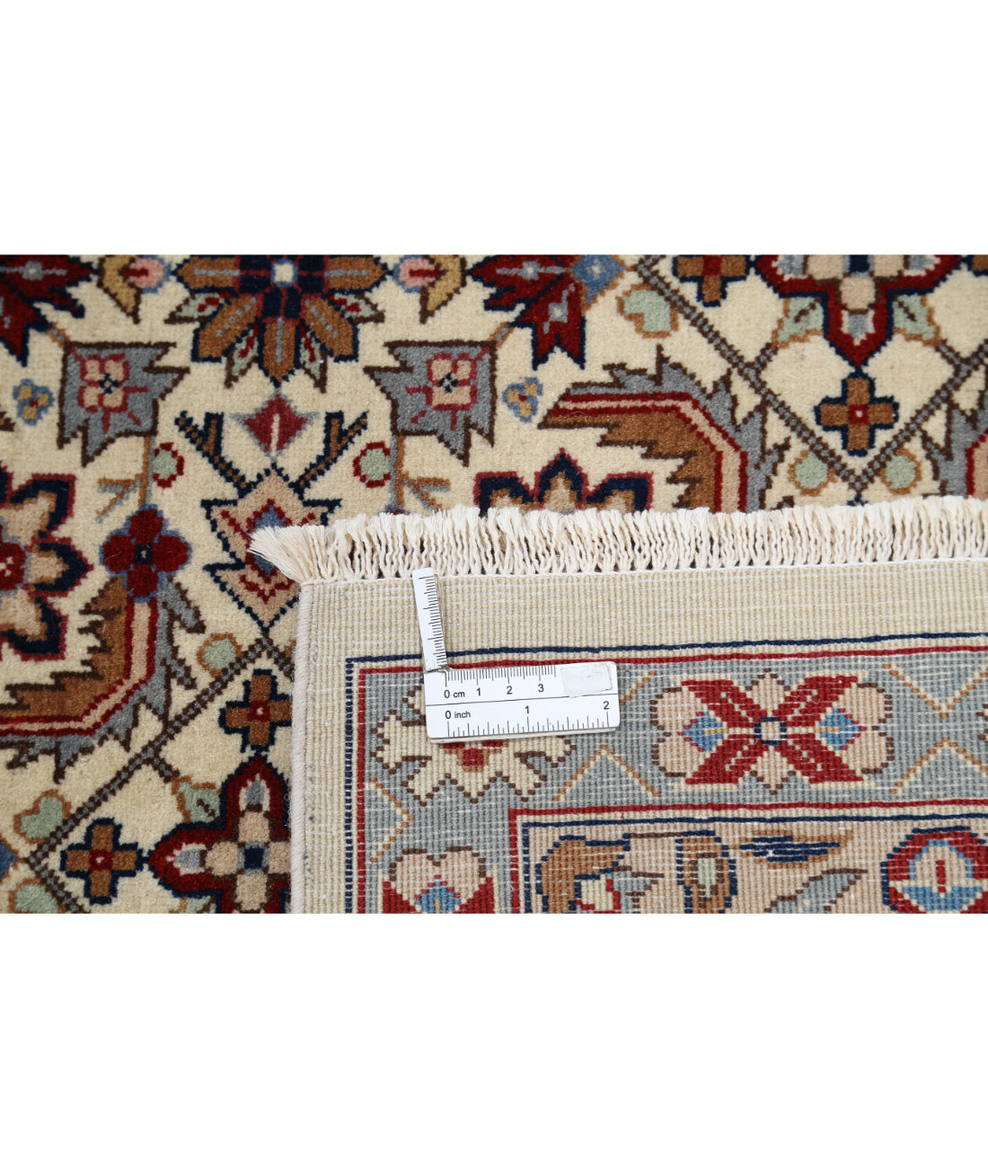 Heritage 8' 0" X 10' 0" Hand-Knotted Wool Rug 8' 0" X 10' 0" (244 X 305) / Ivory / Blue