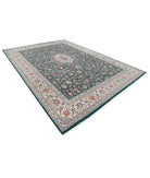 Heritage 9' 10" X 14' 0" Hand-Knotted Wool Rug 9' 10" X 14' 0" (300 X 427) / Green / Ivory