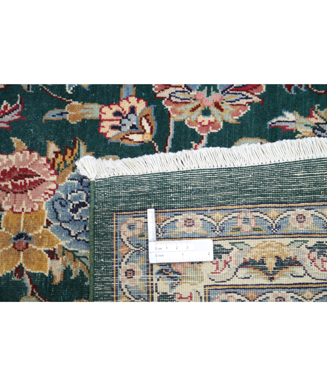 Heritage 9' 10" X 14' 0" Hand-Knotted Wool Rug 9' 10" X 14' 0" (300 X 427) / Green / Ivory