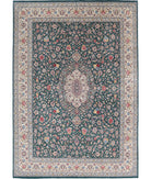 Heritage 9' 10" X 14' 0" Hand-Knotted Wool Rug 9' 10" X 14' 0" (300 X 427) / Green / Ivory