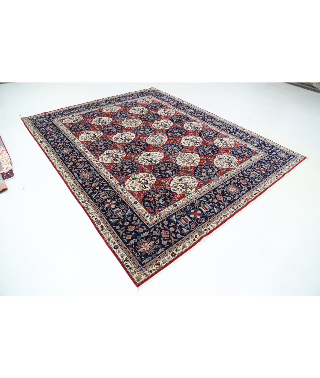 Heritage 7' 10" X 9' 9" Hand-Knotted Wool Rug 7' 10" X 9' 9" (239 X 297) / Red / Blue