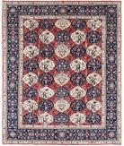 Heritage 7' 10" X 9' 9" Hand-Knotted Wool Rug 7' 10" X 9' 9" (239 X 297) / Red / Blue