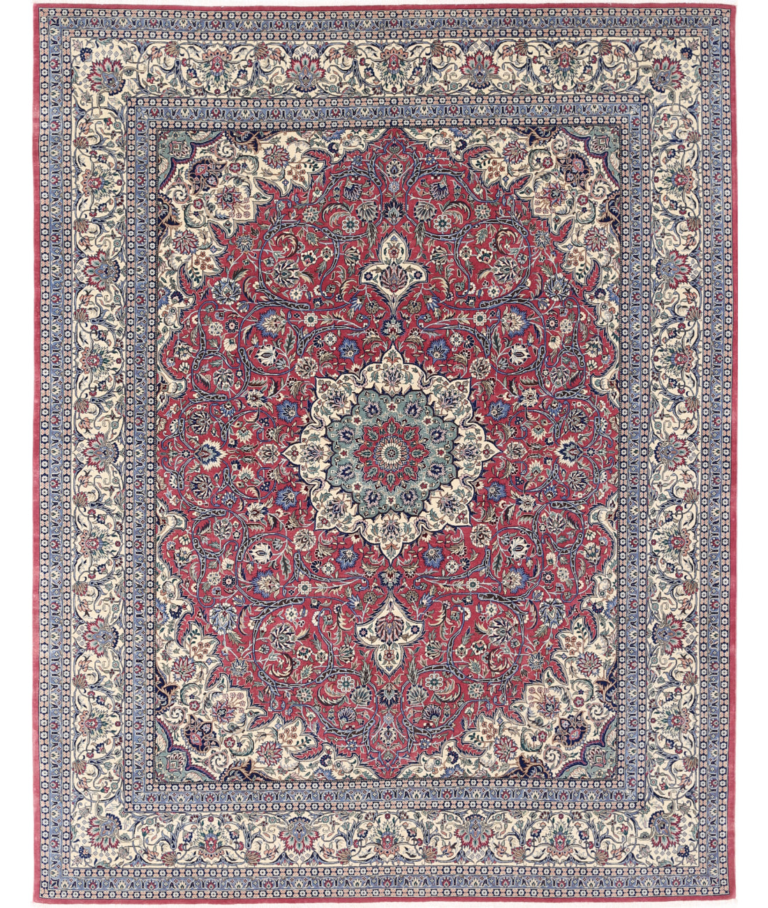 Heritage 7' 11" X 10' 1" Hand-Knotted Wool Rug 7' 11" X 10' 1" (241 X 307) / Pink / Ivory