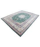 Heritage 8' 2" X 10' 1" Hand-Knotted Wool Rug 8' 2" X 10' 1" (249 X 307) / Green / Ivory