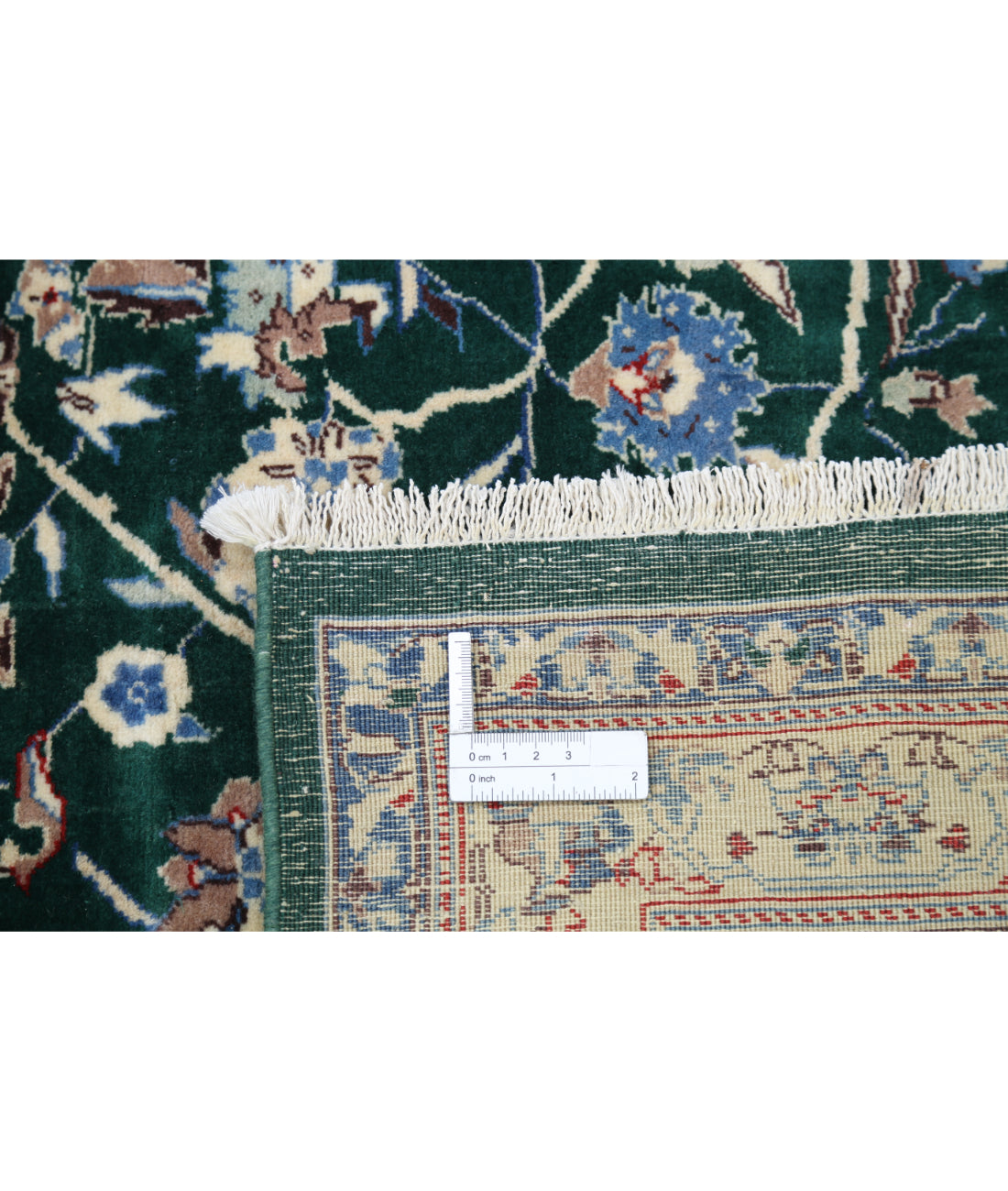 Heritage 8' 2" X 10' 1" Hand-Knotted Wool Rug 8' 2" X 10' 1" (249 X 307) / Green / Ivory