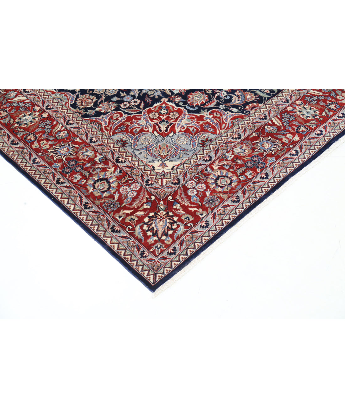 Heritage 6' 0" X 9' 0" Hand-Knotted Wool Rug 6' 0" X 9' 0" (183 X 274) / Blue / Red