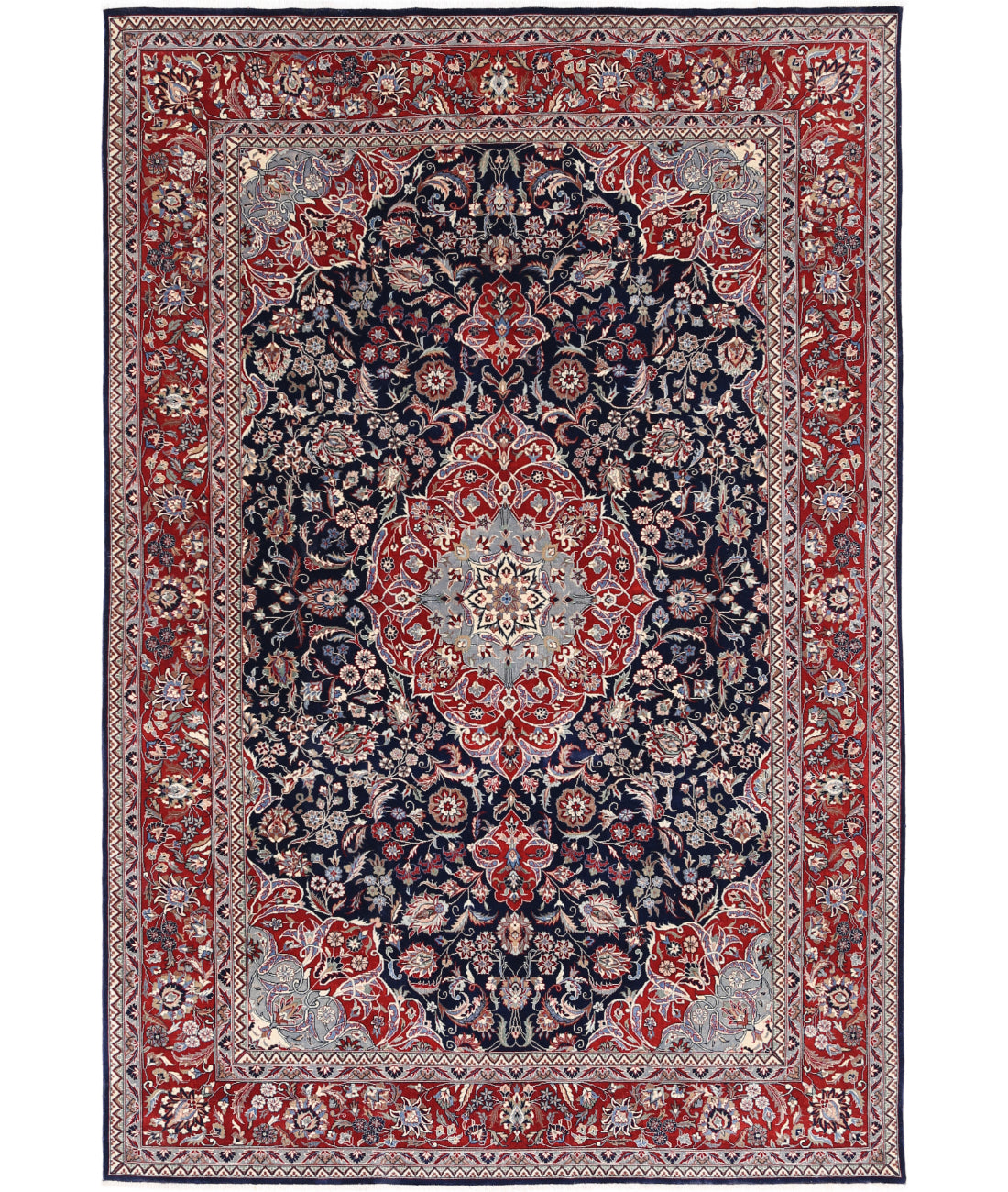 Heritage 6' 0" X 9' 0" Hand-Knotted Wool Rug 6' 0" X 9' 0" (183 X 274) / Blue / Red