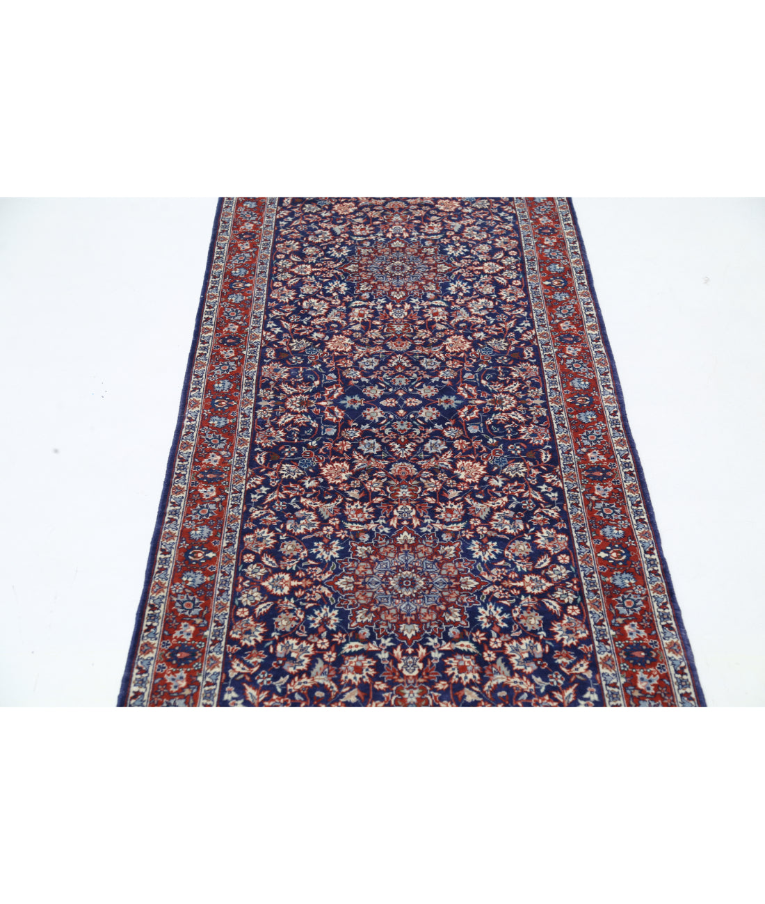 Heritage 2' 8" X 13' 4" Hand-Knotted Wool Rug 2' 8" X 13' 4" (81 X 406) / Blue / Rust