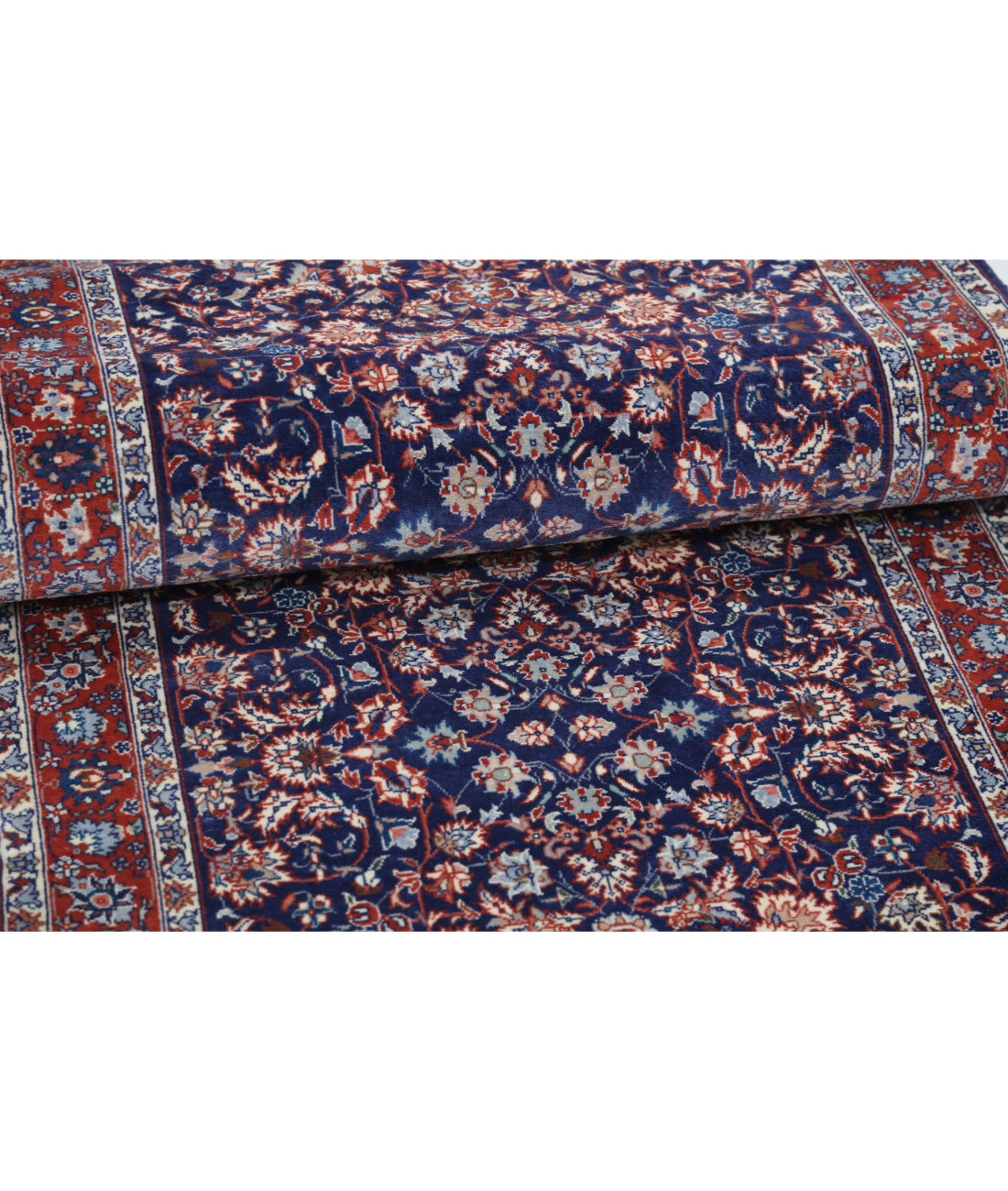 Heritage 2' 8" X 13' 4" Hand-Knotted Wool Rug 2' 8" X 13' 4" (81 X 406) / Blue / Rust