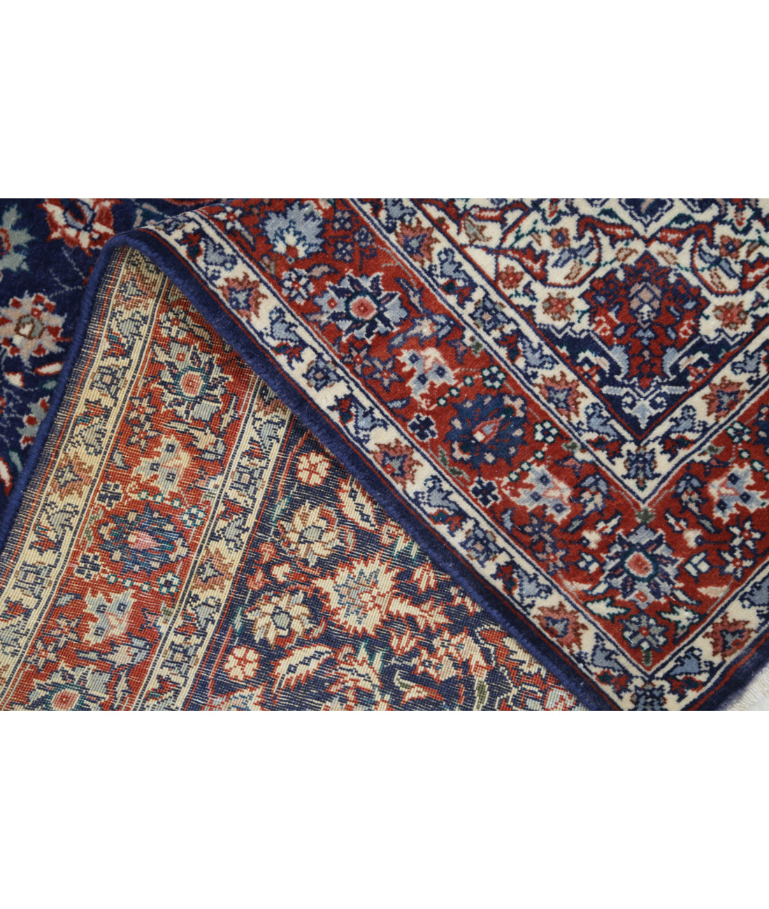 Heritage 2' 8" X 13' 4" Hand-Knotted Wool Rug 2' 8" X 13' 4" (81 X 406) / Blue / Rust