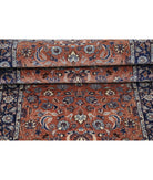 Heritage 2' 8" X 10' 0" Hand-Knotted Wool Rug 2' 8" X 10' 0" (81 X 305) / Brown / Blue