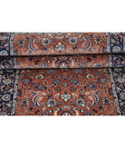 Heritage 2' 8" X 10' 0" Hand-Knotted Wool Rug 2' 8" X 10' 0" (81 X 305) / Brown / Blue