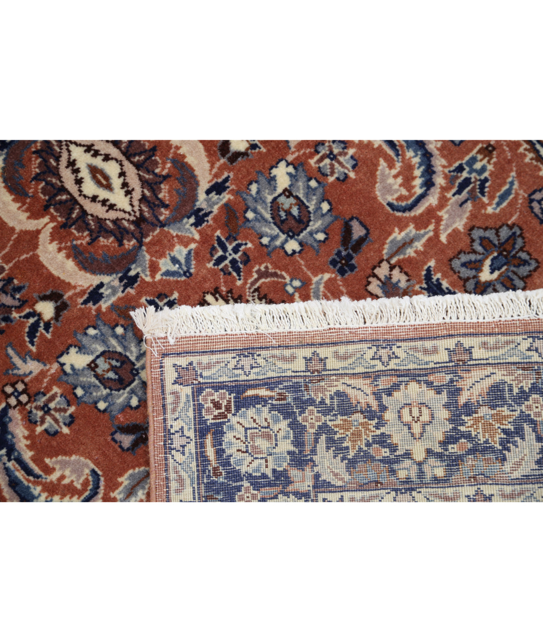 Heritage 2' 8" X 10' 0" Hand-Knotted Wool Rug 2' 8" X 10' 0" (81 X 305) / Brown / Blue