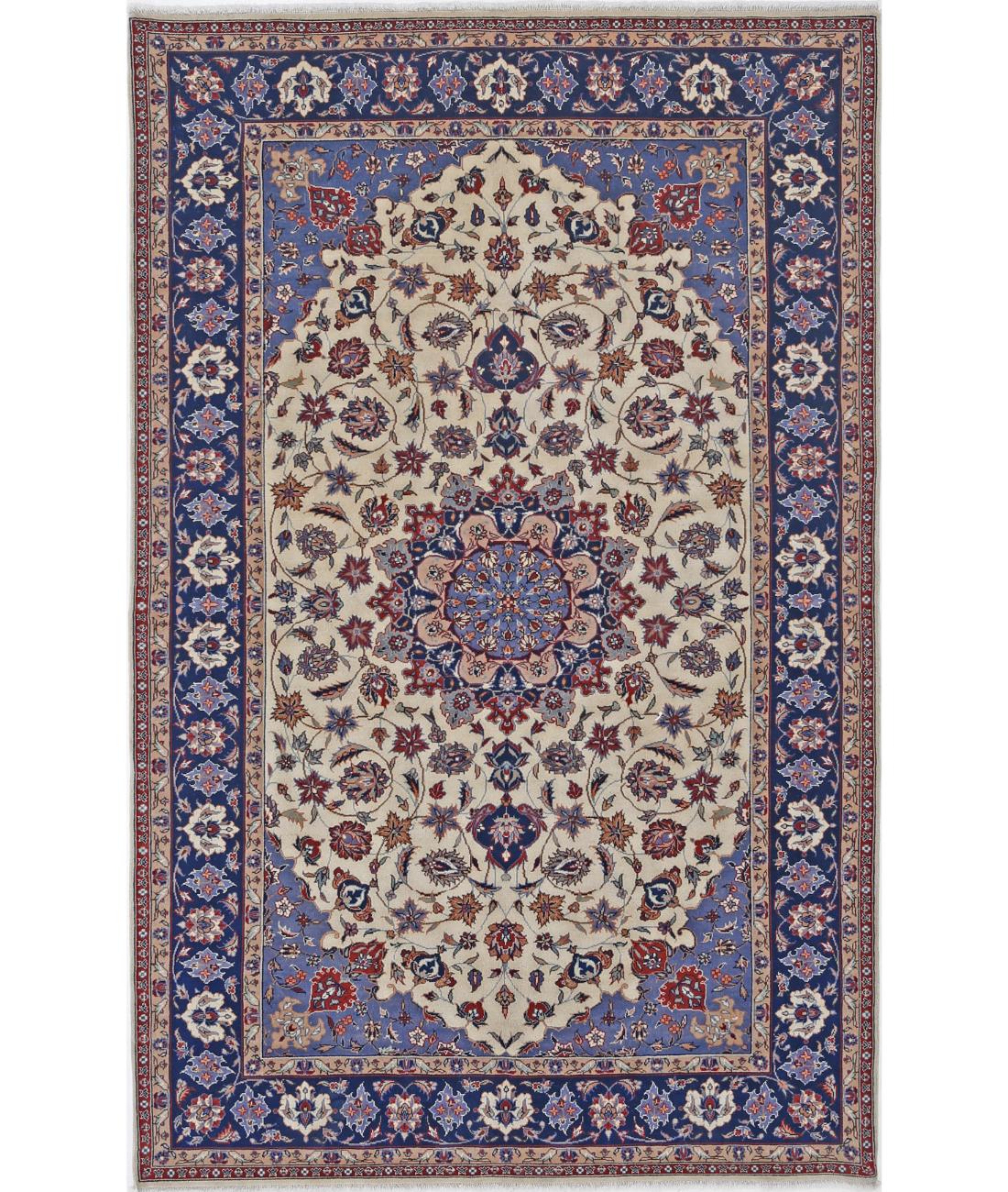 Heritage 5' 0" X 7' 10" Hand-Knotted Wool Rug 5' 0" X 7' 10" (152 X 239) / Ivory / Blue