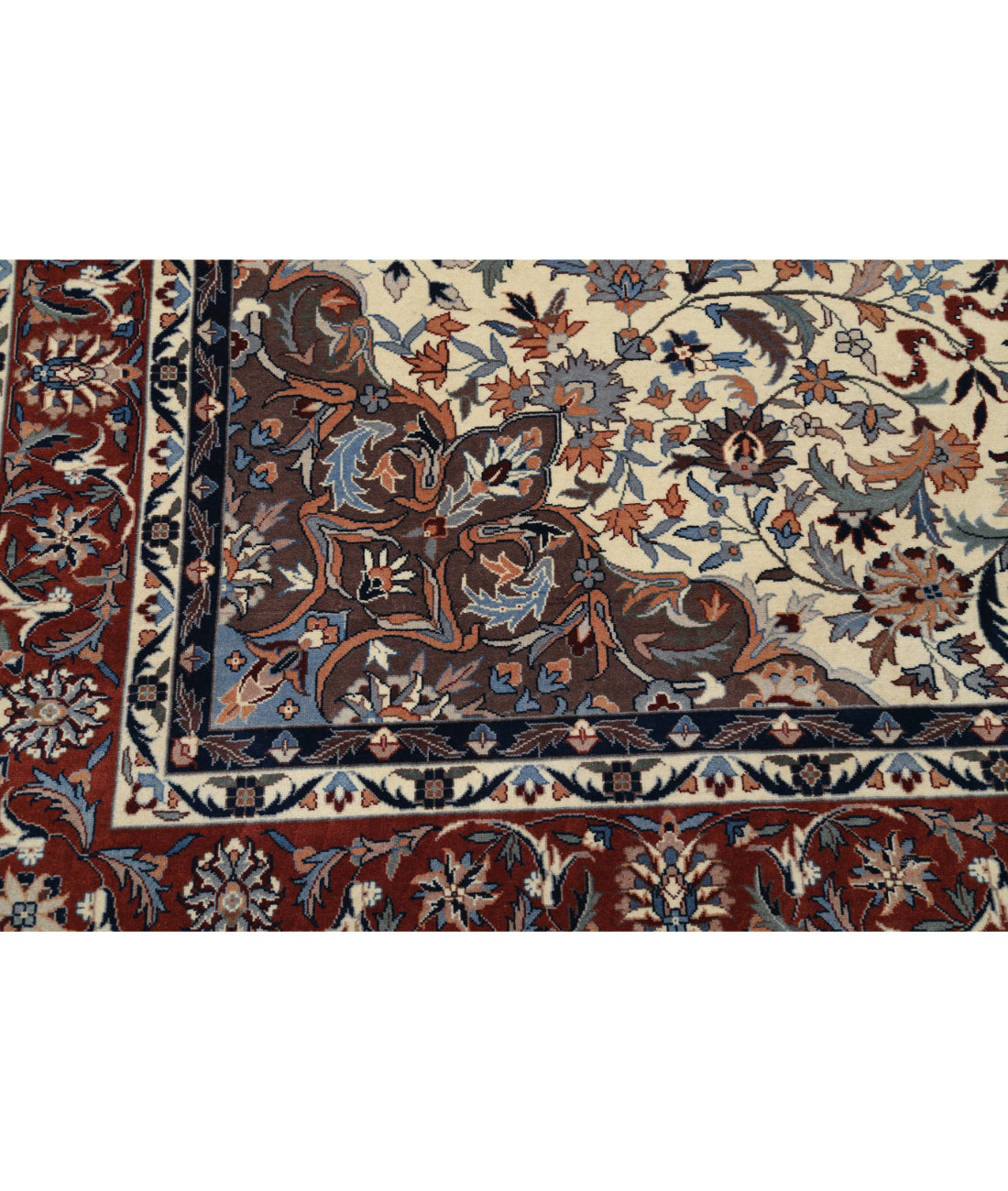 Heritage 7' 11" X 9' 10" Hand-Knotted Wool Rug 7' 11" X 9' 10" (241 X 300) / Ivory / Rust