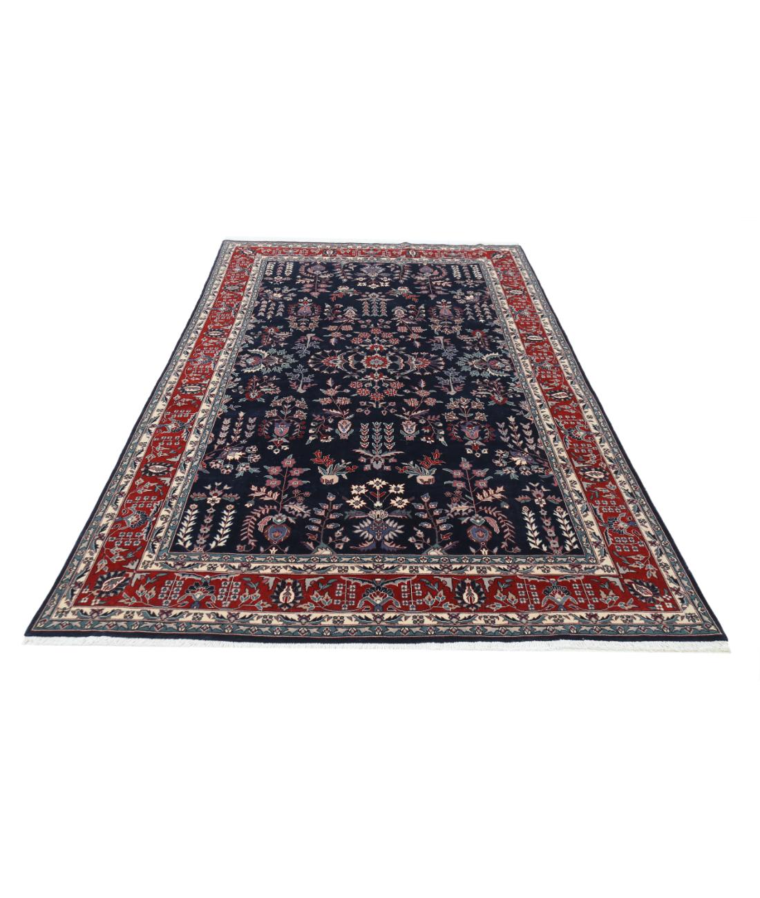 Heritage 6' 0" X 9' 1" Hand-Knotted Wool Rug 6' 0" X 9' 1" (183 X 277) / Blue / Red