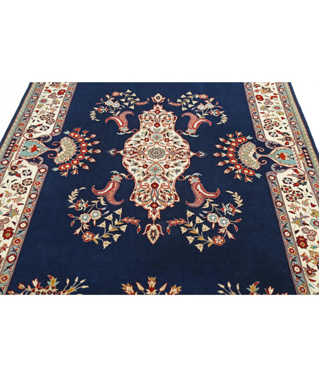 Heritage 5' 11" X 8' 11" Hand-Knotted Wool Rug 5' 11" X 8' 11" (180 X 272) / Blue / Ivory