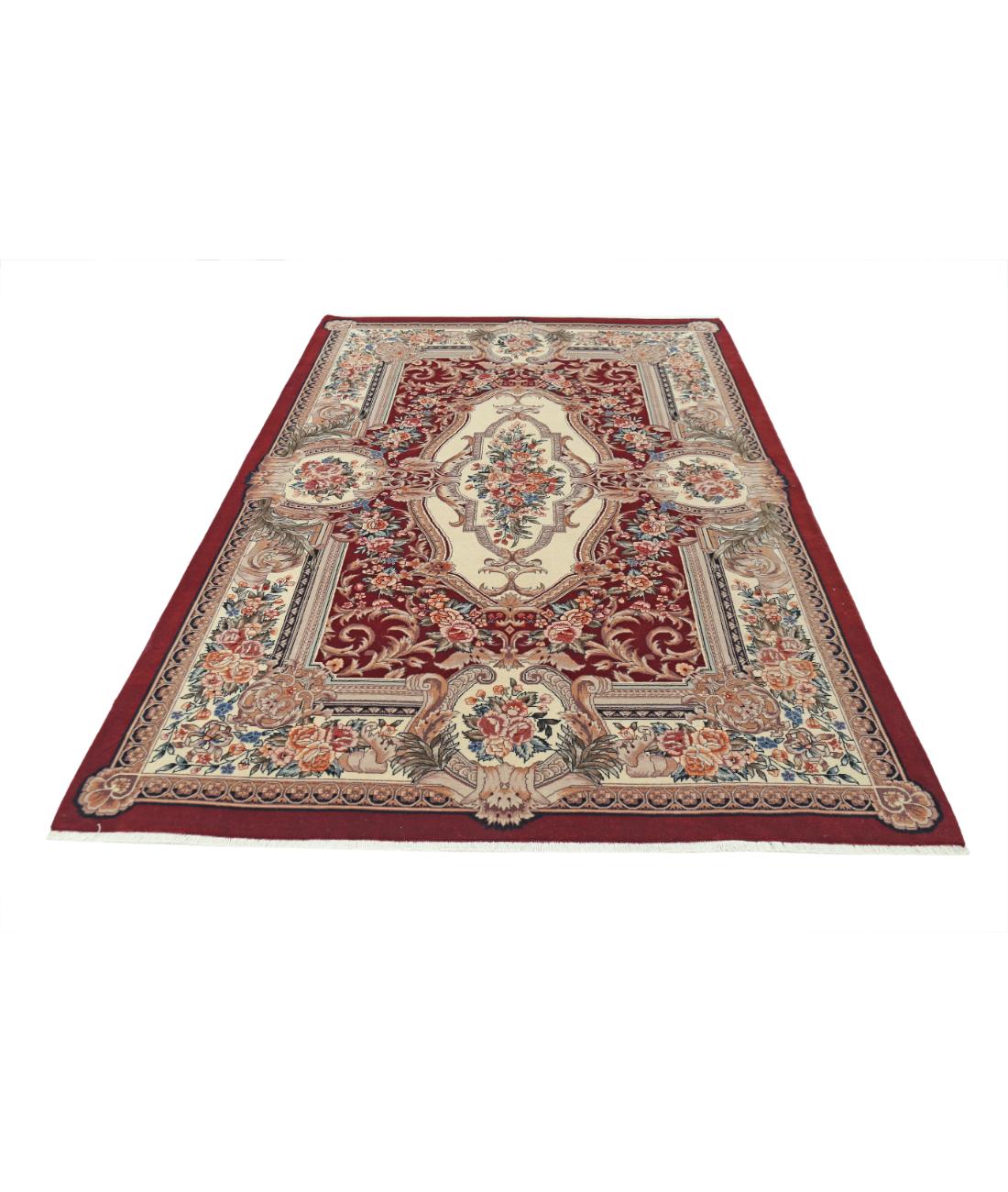 Heritage 5' 10" X 8' 11" Hand-Knotted Wool Rug 5' 10" X 8' 11" (178 X 272) / Red / Ivory