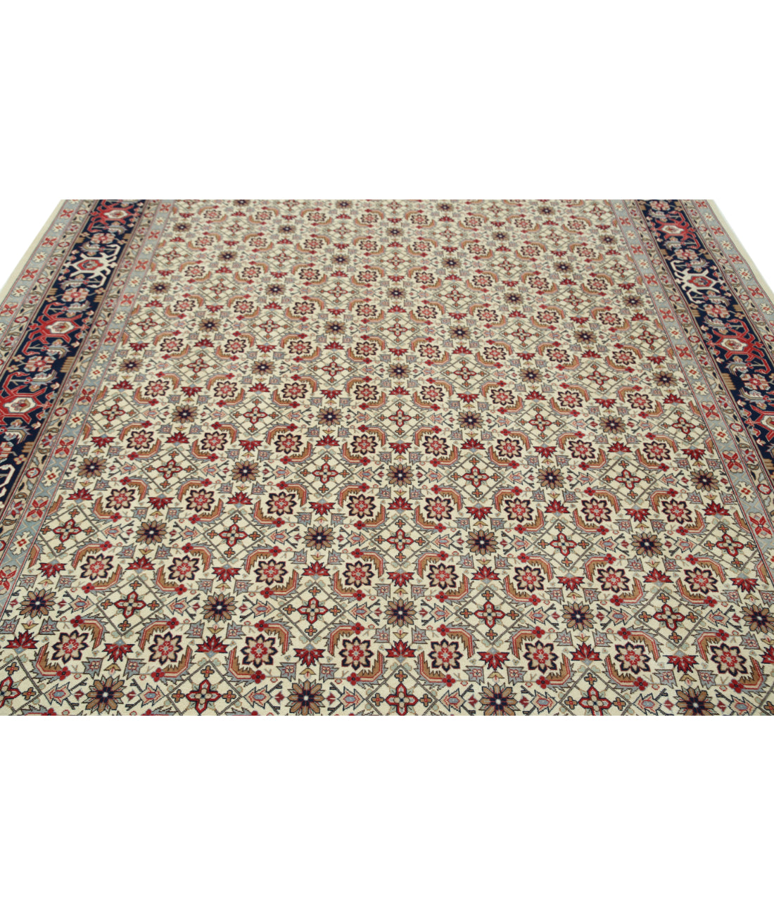 Heritage 8' 2" X 11' 8" Hand-Knotted Wool Rug 8' 2" X 11' 8" (249 X 356) / Ivory / Blue