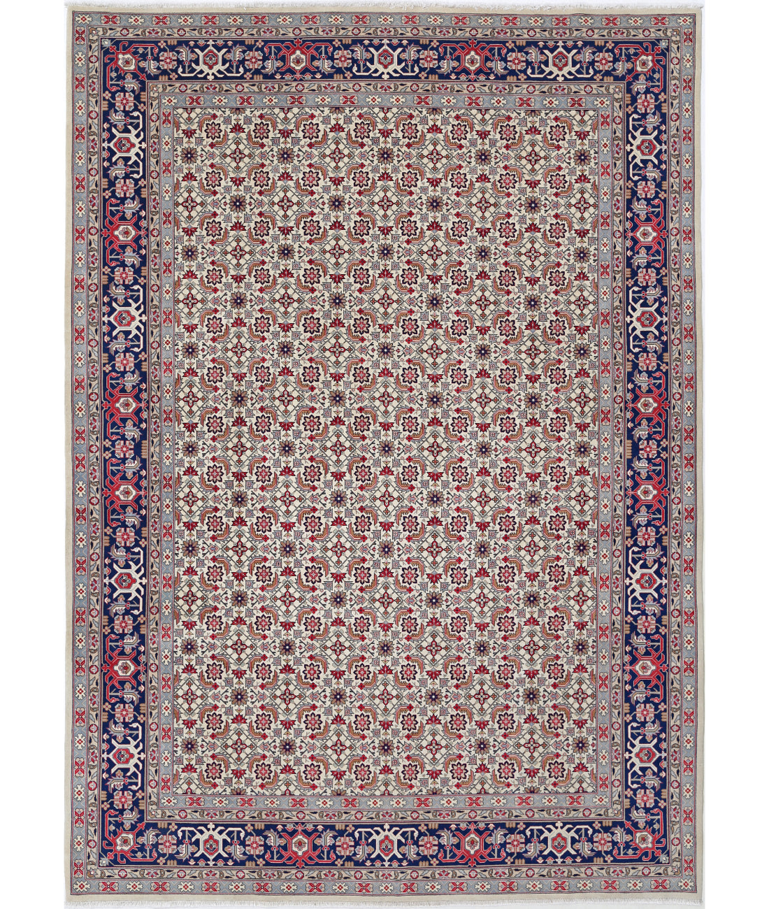 Heritage 8' 2" X 11' 8" Hand-Knotted Wool Rug 8' 2" X 11' 8" (249 X 356) / Ivory / Blue