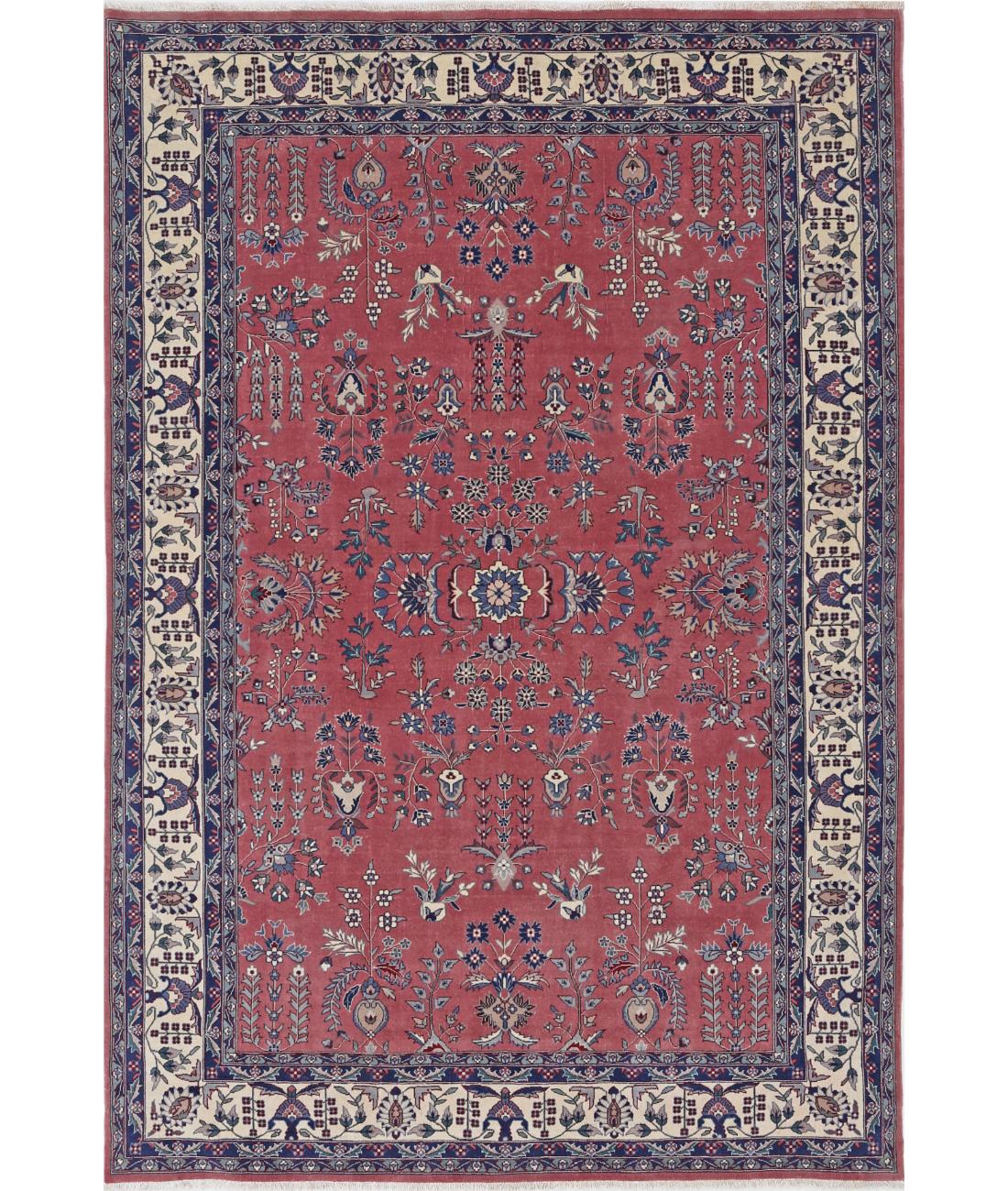 Heritage 5' 11" X 8' 11" Hand-Knotted Wool Rug 5' 11" X 8' 11" (180 X 272) / Pink / Ivory