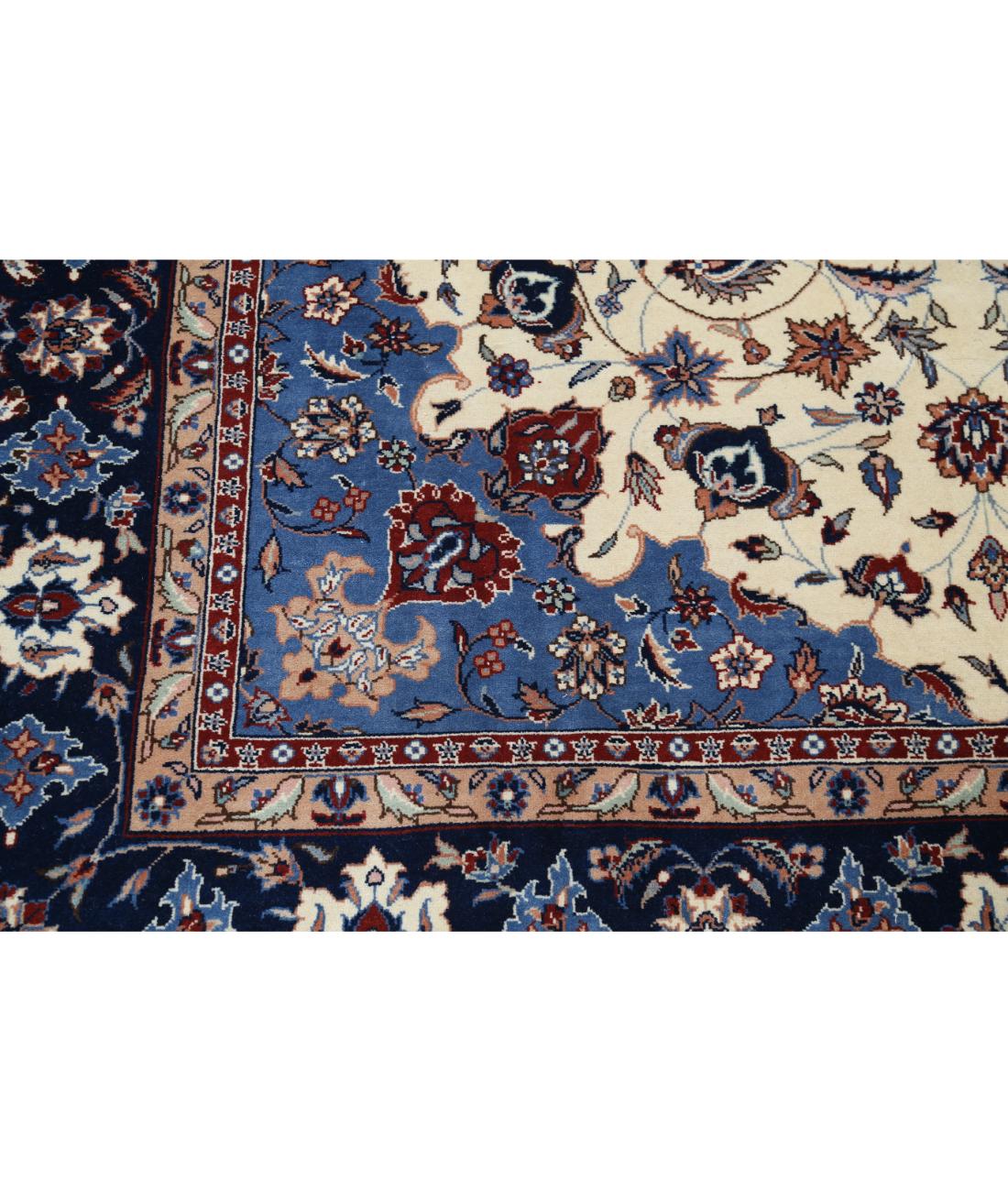 Heritage 6' 0" X 9' 0" Hand-Knotted Wool Rug 6' 0" X 9' 0" (183 X 274) / Ivory / Blue