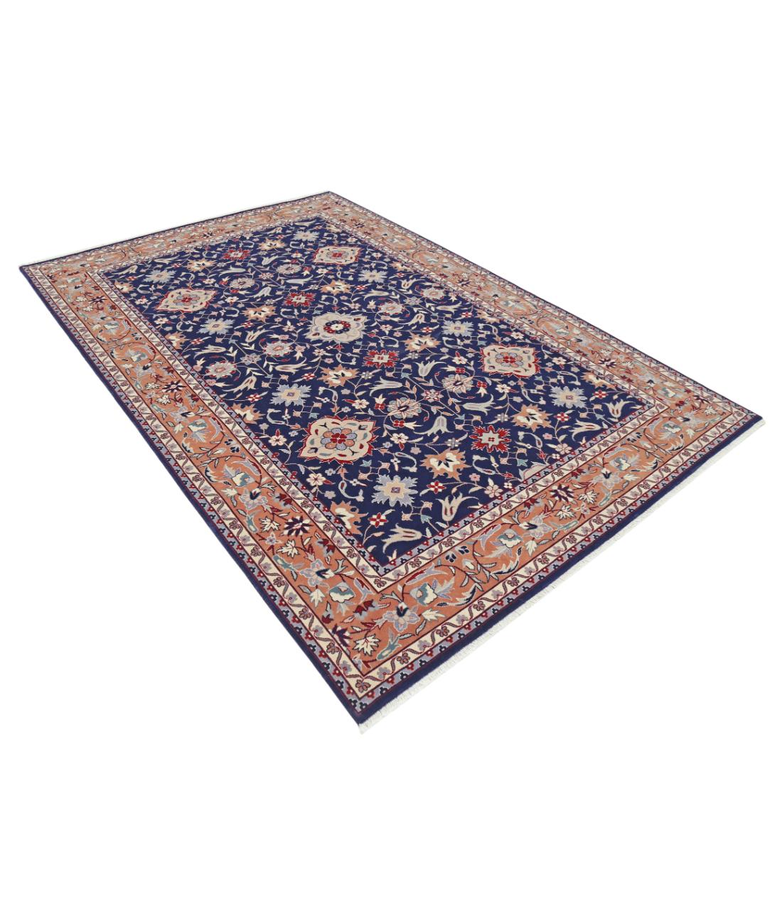 Heritage 6' 0" X 9' 0" Hand-Knotted Wool Rug 6' 0" X 9' 0" (183 X 274) / Blue / Tan