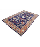 Heritage 6' 0" X 9' 0" Hand-Knotted Wool Rug 6' 0" X 9' 0" (183 X 274) / Blue / Tan