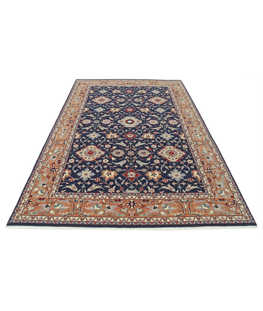 Heritage 6' 0" X 9' 0" Hand-Knotted Wool Rug 6' 0" X 9' 0" (183 X 274) / Blue / Tan