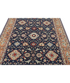 Heritage 6' 0" X 9' 0" Hand-Knotted Wool Rug 6' 0" X 9' 0" (183 X 274) / Blue / Tan