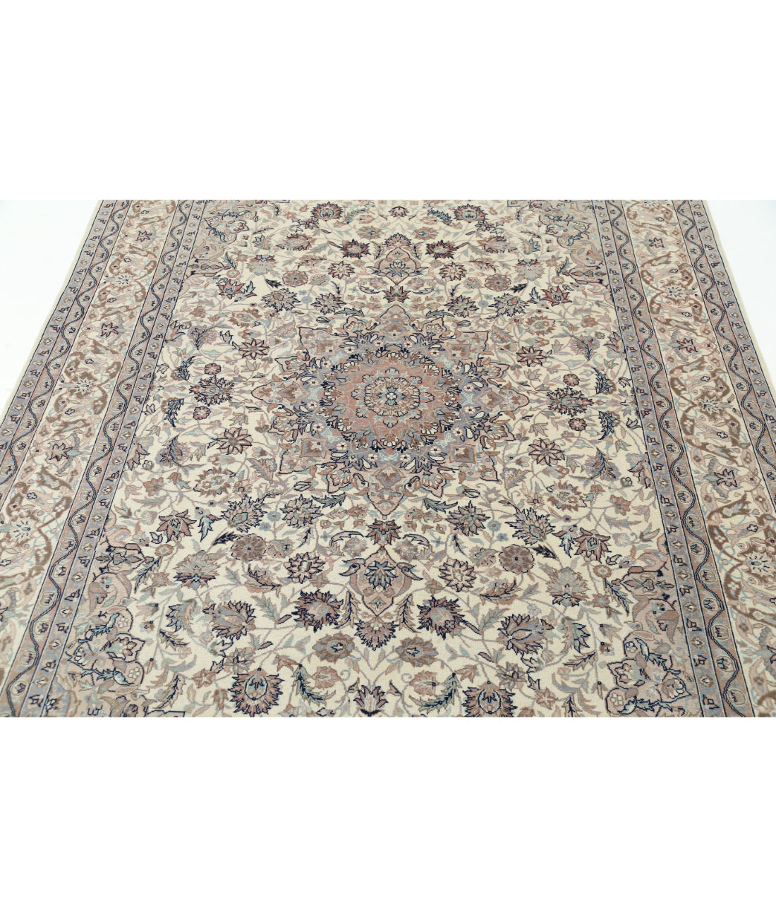 Heritage 5' 11" X 8' 11" Hand-Knotted Wool Rug 5' 11" X 8' 11" (180 X 272) / Ivory / Taupe