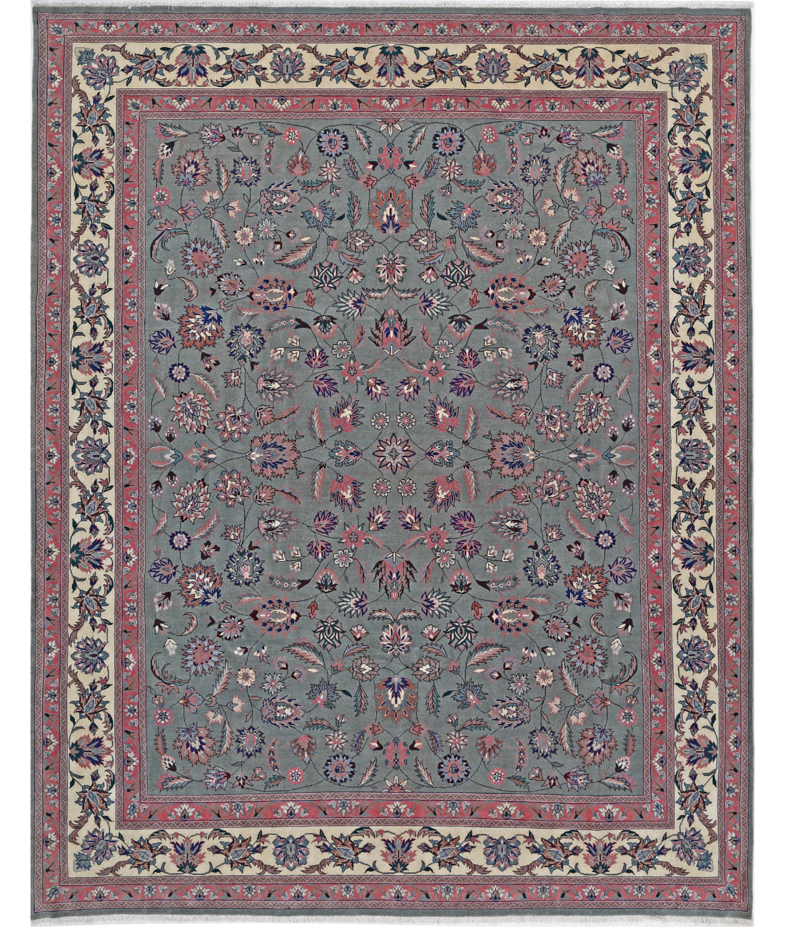 Heritage 7' 10" X 10' 0" Hand-Knotted Wool Rug 7' 10" X 10' 0" (239 X 305) / Green / Ivory