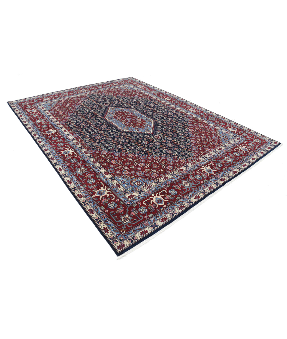 Heritage 8' 0" X 10' 0" Hand-Knotted Wool Rug 8' 0" X 10' 0" (244 X 305) / Blue / Red