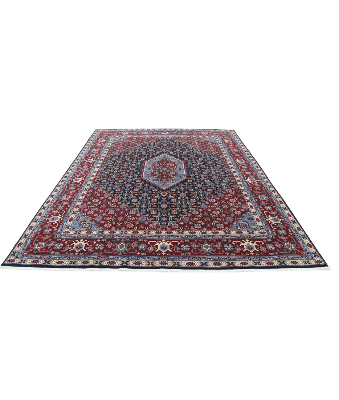 Heritage 8' 0" X 10' 0" Hand-Knotted Wool Rug 8' 0" X 10' 0" (244 X 305) / Blue / Red