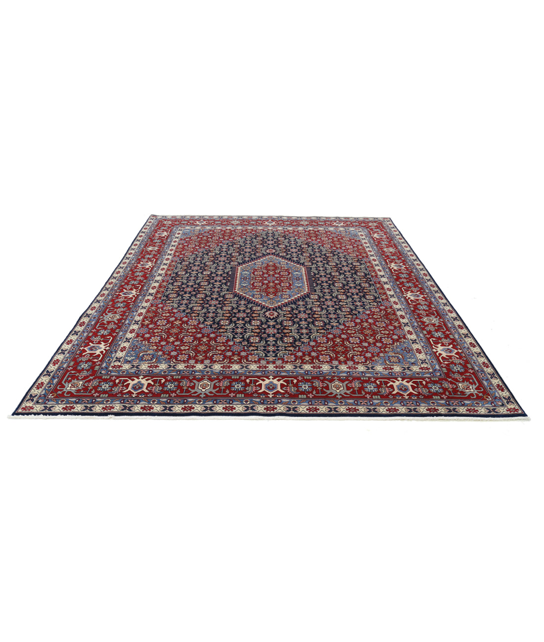 Heritage 8' 0" X 9' 10" Hand-Knotted Wool Rug 8' 0" X 9' 10" (244 X 300) / Blue / Red