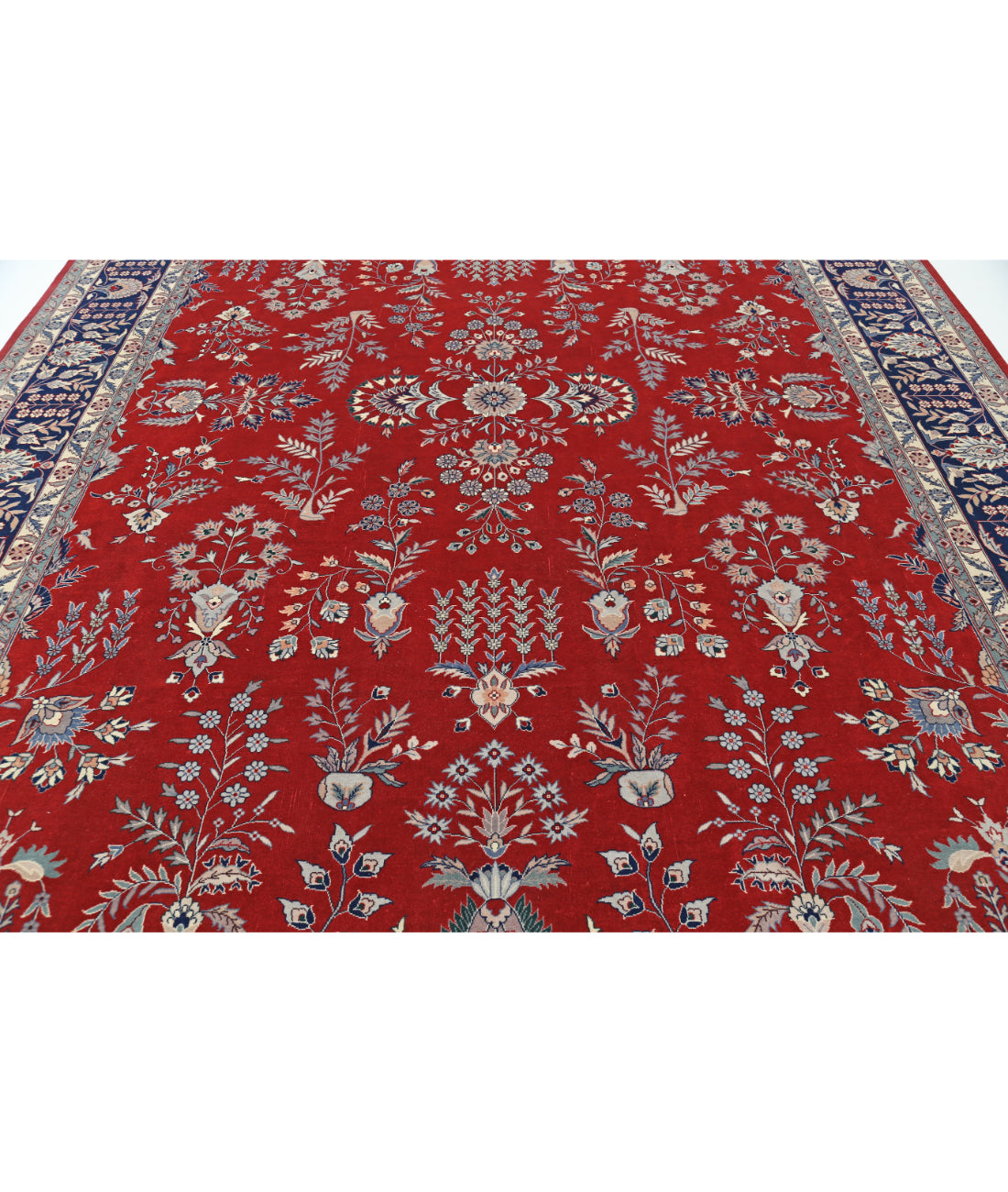 Heritage 10' 1" X 13' 11" Hand-Knotted Wool Rug 10' 1" X 13' 11" (307 X 424) / Red / Blue