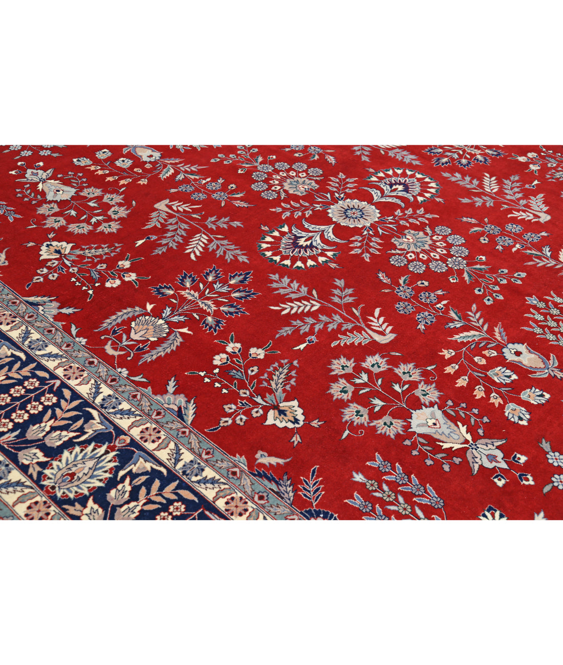 Heritage 10' 1" X 13' 11" Hand-Knotted Wool Rug 10' 1" X 13' 11" (307 X 424) / Red / Blue