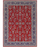 Heritage 10' 1" X 13' 11" Hand-Knotted Wool Rug 10' 1" X 13' 11" (307 X 424) / Red / Blue