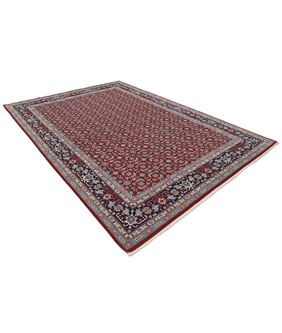 Heritage 8' 1" X 11' 6" Hand-Knotted Wool Rug 8' 1" X 11' 6" (246 X 351) / Red / Blue