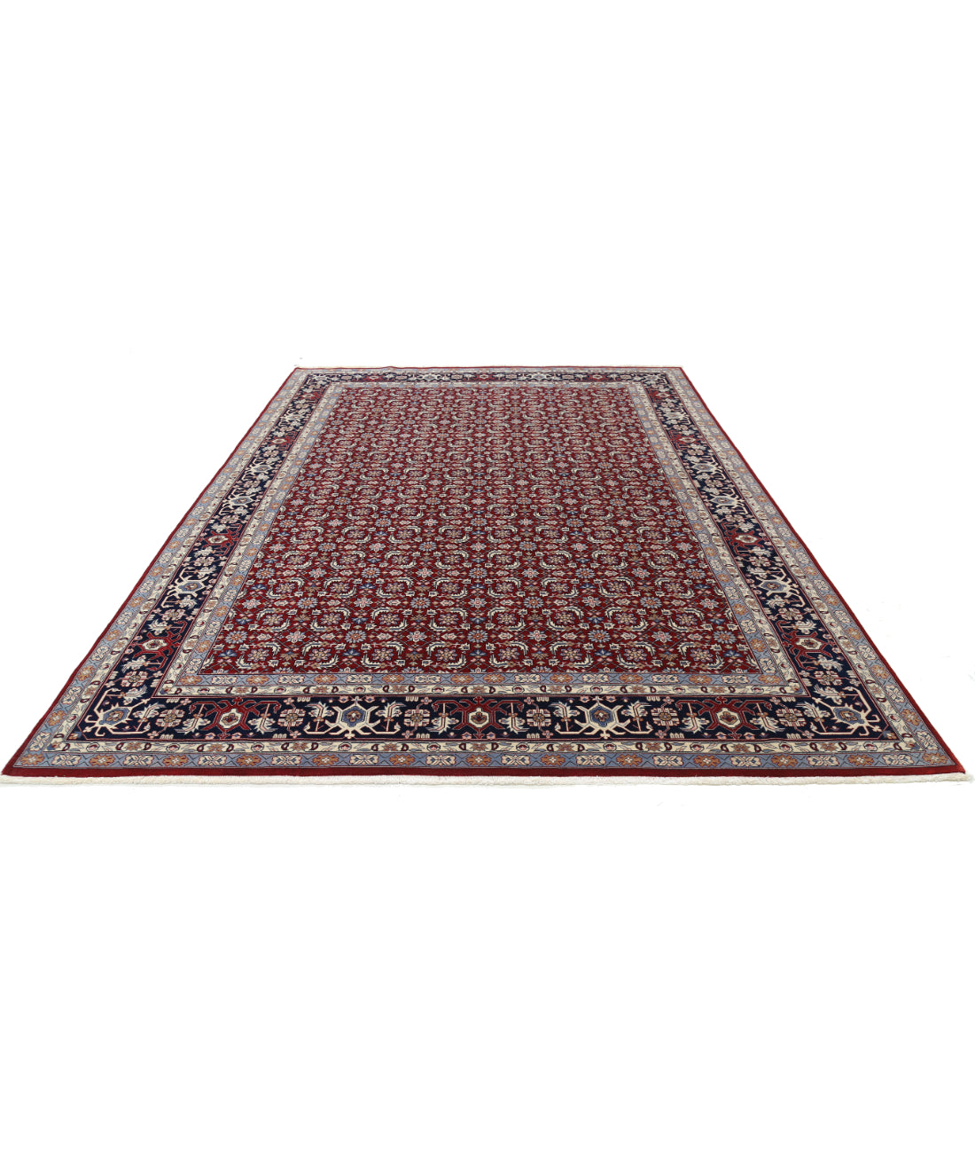 Heritage 8' 1" X 11' 6" Hand-Knotted Wool Rug 8' 1" X 11' 6" (246 X 351) / Red / Blue